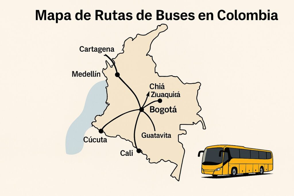 Ruta de Buses en Colombia 2025